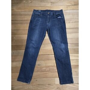 Mugsy Jeans Mens 36 Blue Solid Fultons Whiskers Stretch Dark Wash FLX3NFU